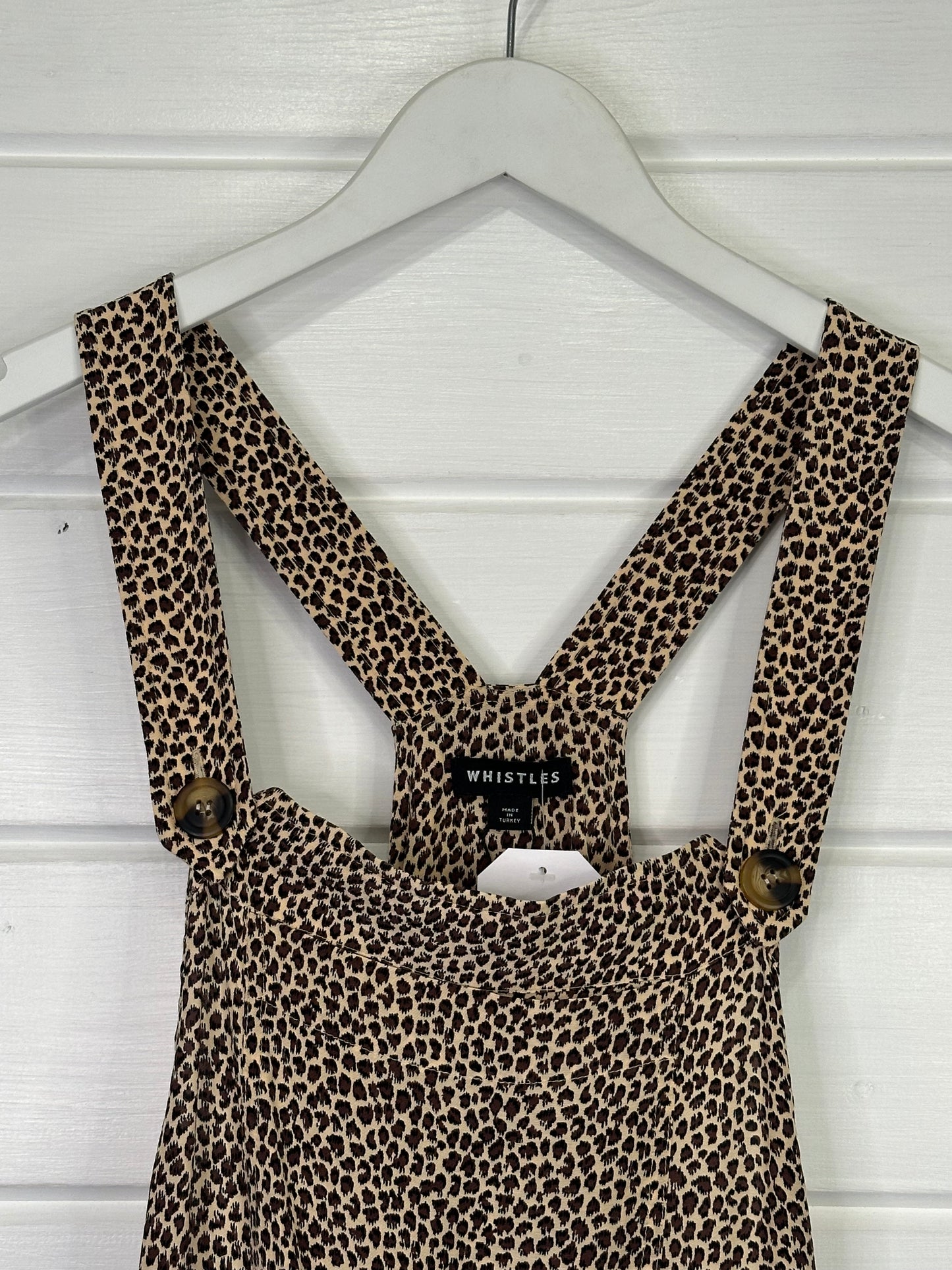 Whistles Leopard Print Dungarees - Size 12